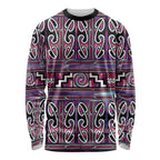 Maori Matariki Long Sleeve Shirt Pink Galaxy Aesthetic Koru Art
