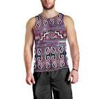 Maori Matariki Men Tank Top Pink Galaxy Aesthetic Koru Art