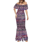 Maori Matariki Mermaid Dress Pink Galaxy Aesthetic Koru Art
