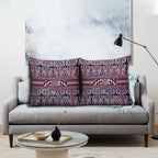 Maori Matariki Pillow Cover Pink Galaxy Aesthetic Koru Art