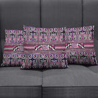 Maori Matariki Pillow Cover Pink Galaxy Aesthetic Koru Art
