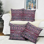 Maori Matariki Pillow Cover Pink Galaxy Aesthetic Koru Art