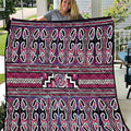 Maori Matariki Quilt Pink Galaxy Aesthetic Koru Art