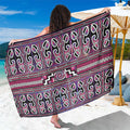 Maori Matariki Sarong Pink Galaxy Aesthetic Koru Art