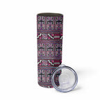 Maori Matariki Skinny Tumbler Pink Galaxy Aesthetic Koru Art