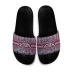 Maori Matariki Slide Sandals Pink Galaxy Aesthetic Koru Art