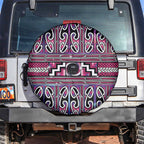 Maori Matariki Spare Tire Cover Pink Galaxy Aesthetic Koru Art