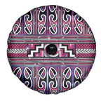 Maori Matariki Spare Tire Cover Pink Galaxy Aesthetic Koru Art