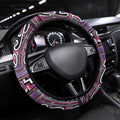 Maori Matariki Steering Wheel Cover Pink Galaxy Aesthetic Koru Art