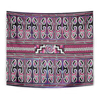 Maori Matariki Tapestry Pink Galaxy Aesthetic Koru Art