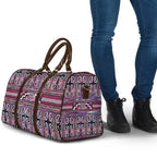 Maori Matariki Travel Bag Pink Galaxy Aesthetic Koru Art