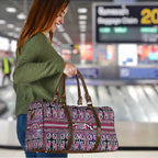 Maori Matariki Travel Bag Pink Galaxy Aesthetic Koru Art