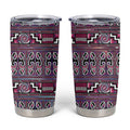 Maori Matariki Tumbler Cup Pink Galaxy Aesthetic Koru Art