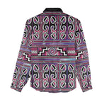 Maori Matariki Women Casual Shirt Pink Galaxy Aesthetic Koru Art