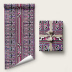 Maori Matariki Wrapping Paper Pink Galaxy Aesthetic Koru Art