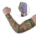 Maori Matariki Arm Sleeves Yellow Galaxy Aesthetic Koru Art