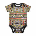 Maori Matariki Baby Onesie Yellow Galaxy Aesthetic Koru Art