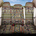 Maori Matariki Back Car Seat Cover Yellow Galaxy Aesthetic Koru Art