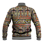 Maori Matariki Baseball Jacket Yellow Galaxy Aesthetic Koru Art