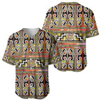 Maori Matariki Baseball Jersey Yellow Galaxy Aesthetic Koru Art
