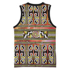 Maori Matariki Basketball Jersey Yellow Galaxy Aesthetic Koru Art