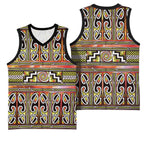 Maori Matariki Basketball Jersey Yellow Galaxy Aesthetic Koru Art
