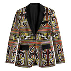 Maori Matariki Blazer Yellow Galaxy Aesthetic Koru Art