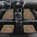 Maori Matariki Car Mats Yellow Galaxy Aesthetic Koru Art
