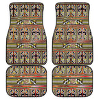 Maori Matariki Car Mats Yellow Galaxy Aesthetic Koru Art