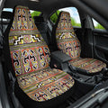 Maori Matariki Car Seat Cover Yellow Galaxy Aesthetic Koru Art
