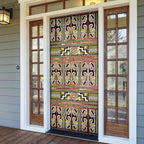 Maori Matariki Door Cover Yellow Galaxy Aesthetic Koru Art