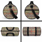 Maori Matariki Duffle Bag Yellow Galaxy Aesthetic Koru Art