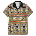 Maori Matariki Family Matching Mermaid Dress and Hawaiian Shirt Yellow Galaxy Aesthetic Koru Art