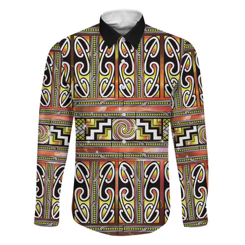 Maori Matariki Family Matching Off Shoulder Short Dress and Hawaiian Shirt Yellow Galaxy Aesthetic Koru Art