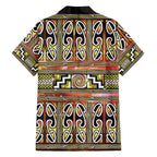 Maori Matariki Family Matching Tank Maxi Dress and Hawaiian Shirt Yellow Galaxy Aesthetic Koru Art