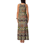 Maori Matariki Family Matching Tank Maxi Dress and Hawaiian Shirt Yellow Galaxy Aesthetic Koru Art