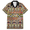 Maori Matariki Hawaiian Shirt Yellow Galaxy Aesthetic Koru Art