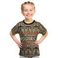Maori Matariki Kid T Shirt Yellow Galaxy Aesthetic Koru Art