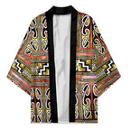 Maori Matariki Kimono Yellow Galaxy Aesthetic Koru Art