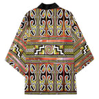 Maori Matariki Kimono Yellow Galaxy Aesthetic Koru Art