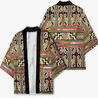 Maori Matariki Kimono Yellow Galaxy Aesthetic Koru Art
