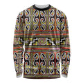 Maori Matariki Long Sleeve Shirt Yellow Galaxy Aesthetic Koru Art