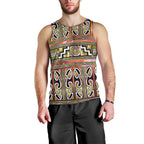 Maori Matariki Men Tank Top Yellow Galaxy Aesthetic Koru Art