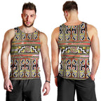 Maori Matariki Men Tank Top Yellow Galaxy Aesthetic Koru Art