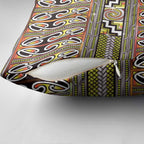 Maori Matariki Pillow Cover Yellow Galaxy Aesthetic Koru Art