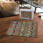Maori Matariki Puzzle Yellow Galaxy Aesthetic Koru Art