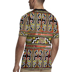 Maori Matariki Rugby Jersey Yellow Galaxy Aesthetic Koru Art