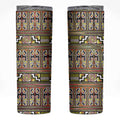 Maori Matariki Skinny Tumbler Yellow Galaxy Aesthetic Koru Art