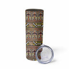 Maori Matariki Skinny Tumbler Yellow Galaxy Aesthetic Koru Art