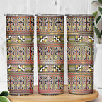 Maori Matariki Skinny Tumbler Yellow Galaxy Aesthetic Koru Art
